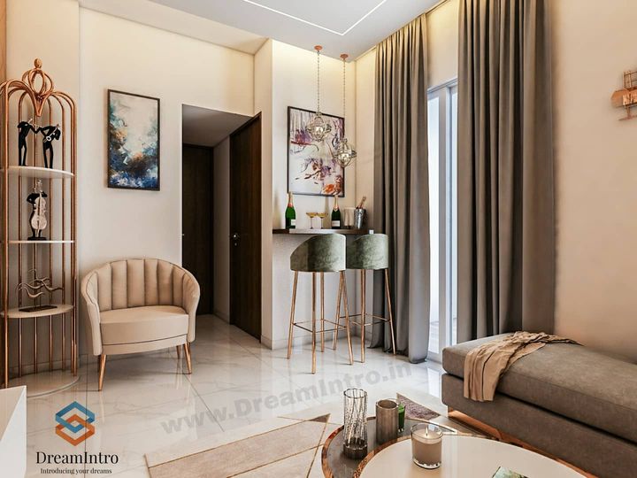 Vintage-Inspired Living Room: A Timeless Beige and Grey Haven