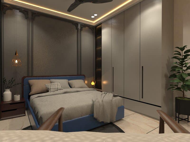 Modern Bedroom Features a Crisp Stylish Design