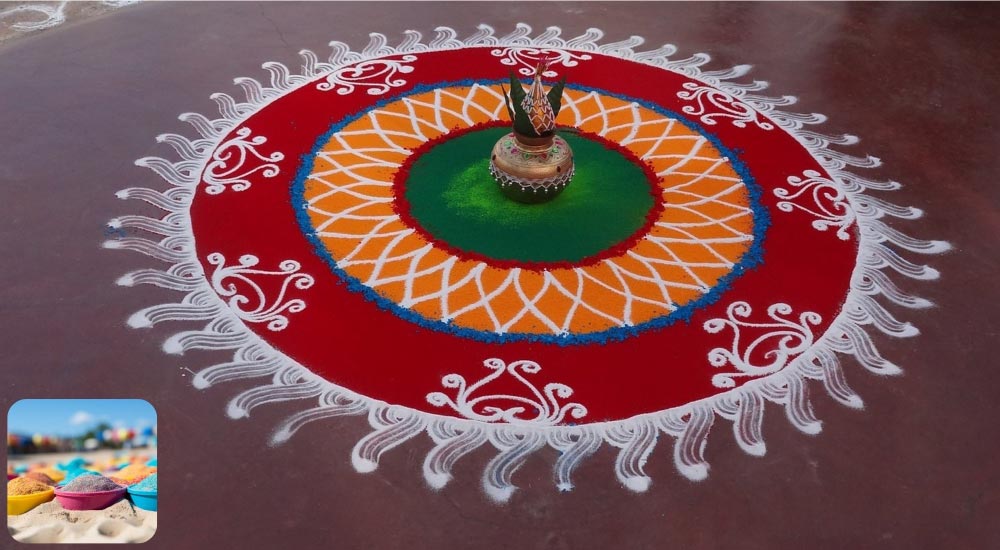 Coloured Sand Rangoli