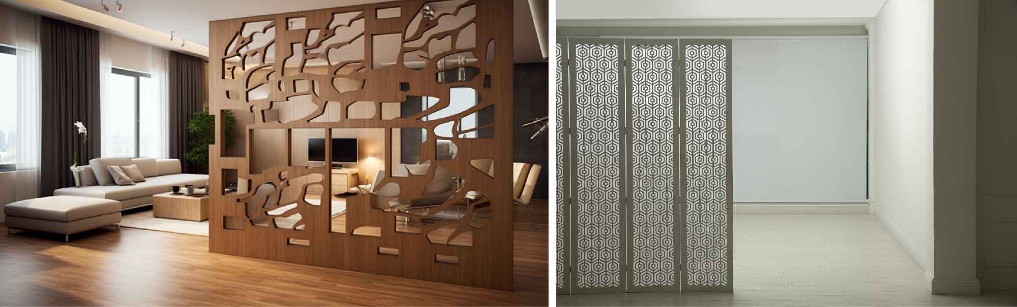 Geometric Pattern Room Dividers
