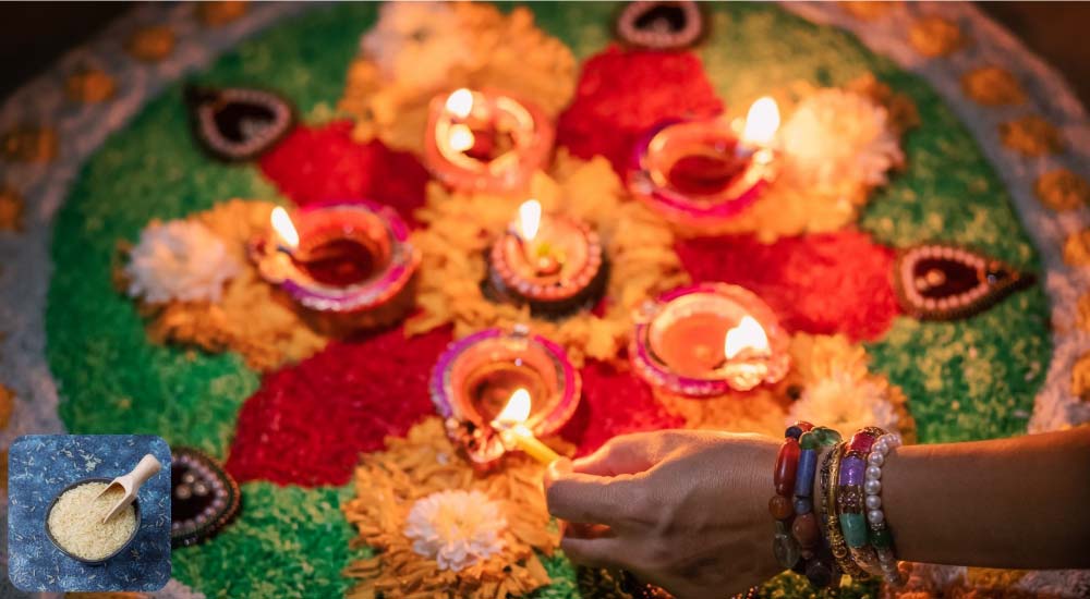 Rice Flour Rangoli