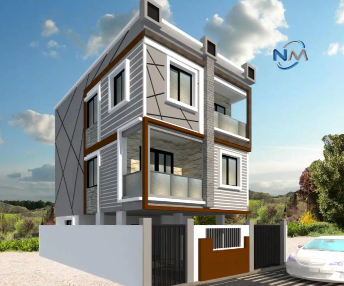 Contemporary Three-Floored Building