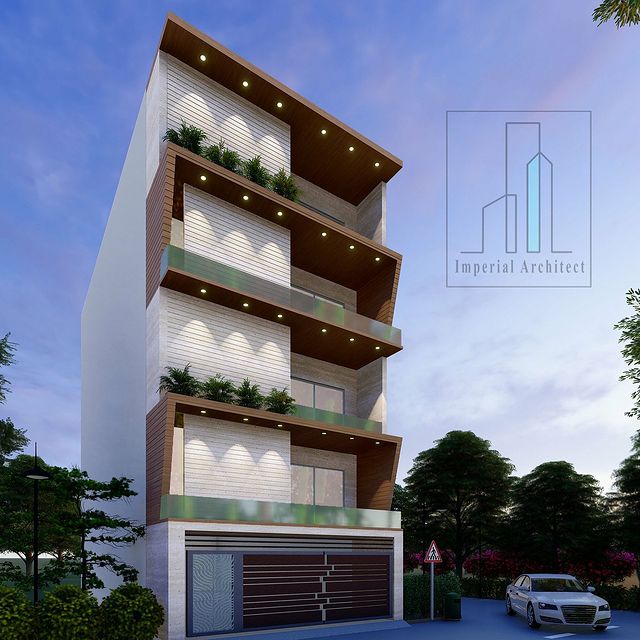 Four-Story Modern Residential Building