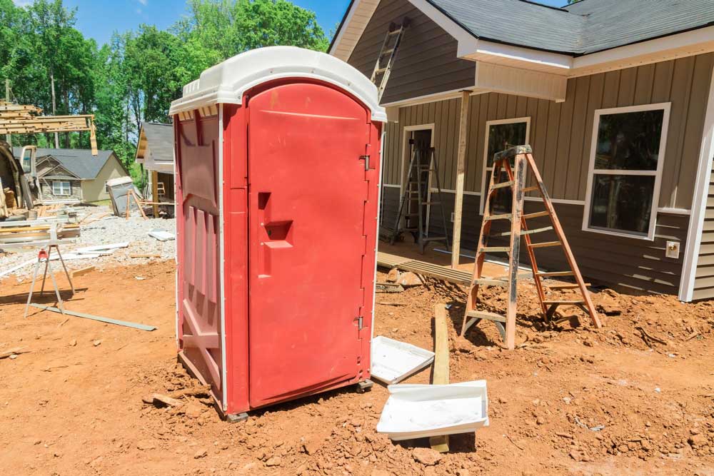 Portable Toilet Rentals on Construction Site