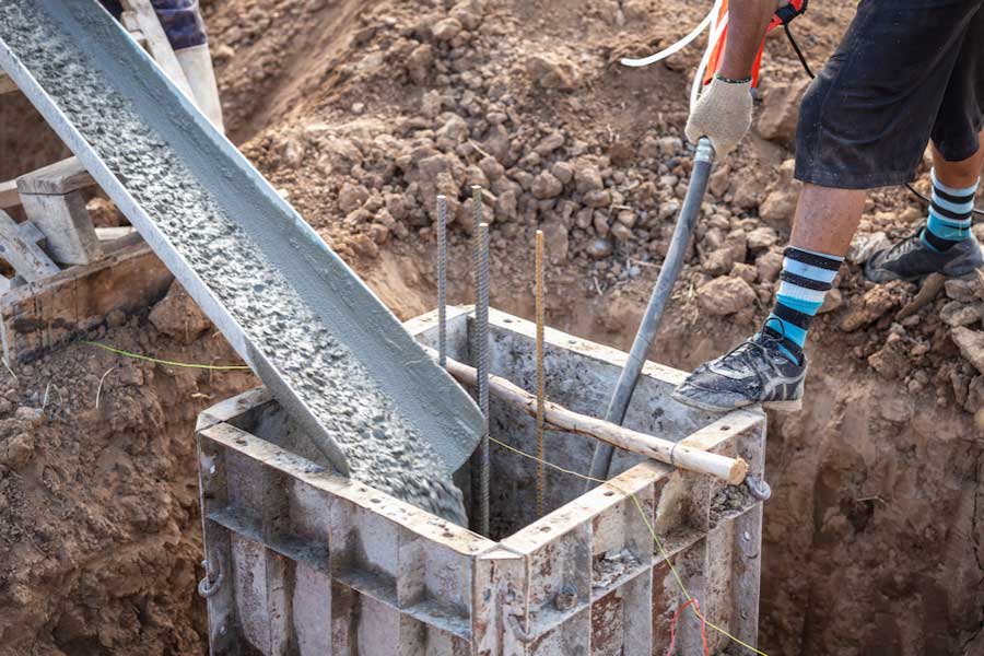 Pouring of Concrete