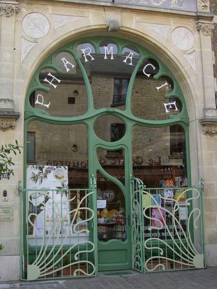 Asymmetrical Nouveau Style Arch