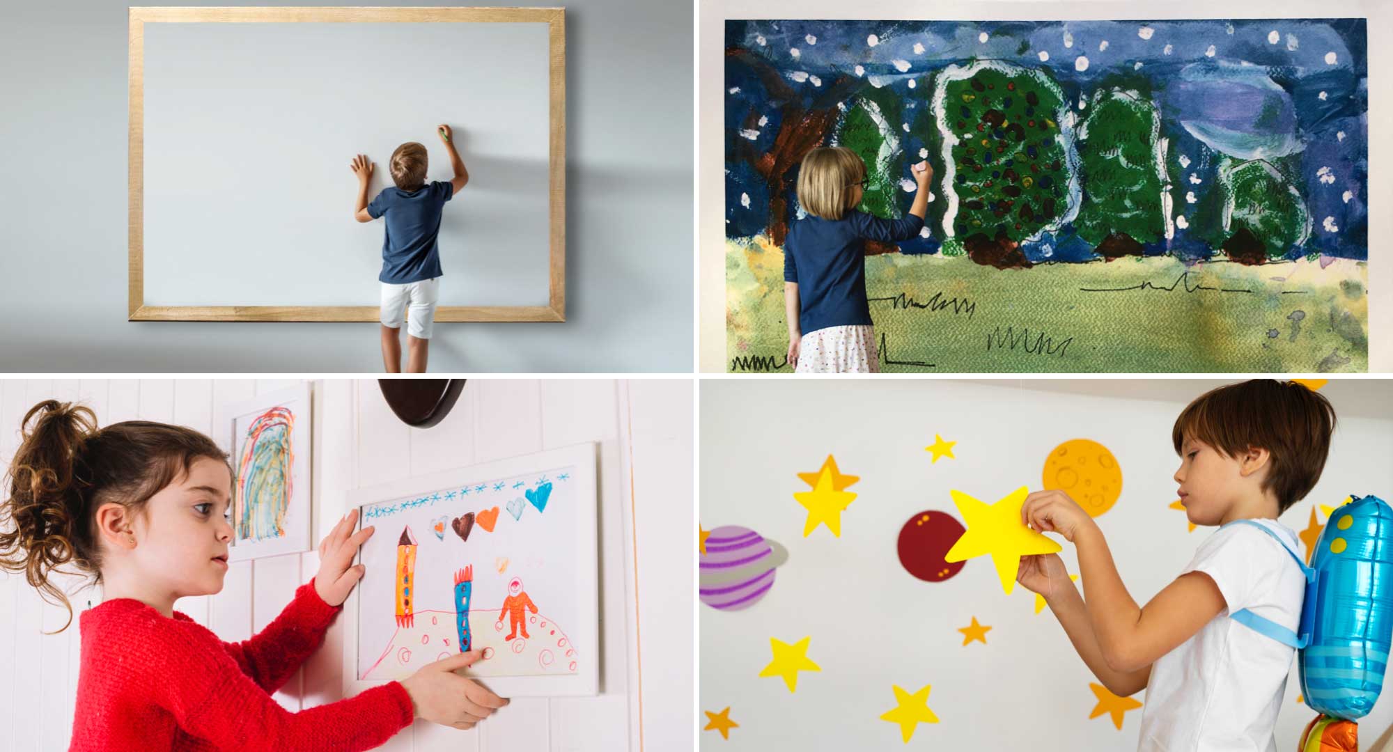 Interactive Wall Designs in Playroom