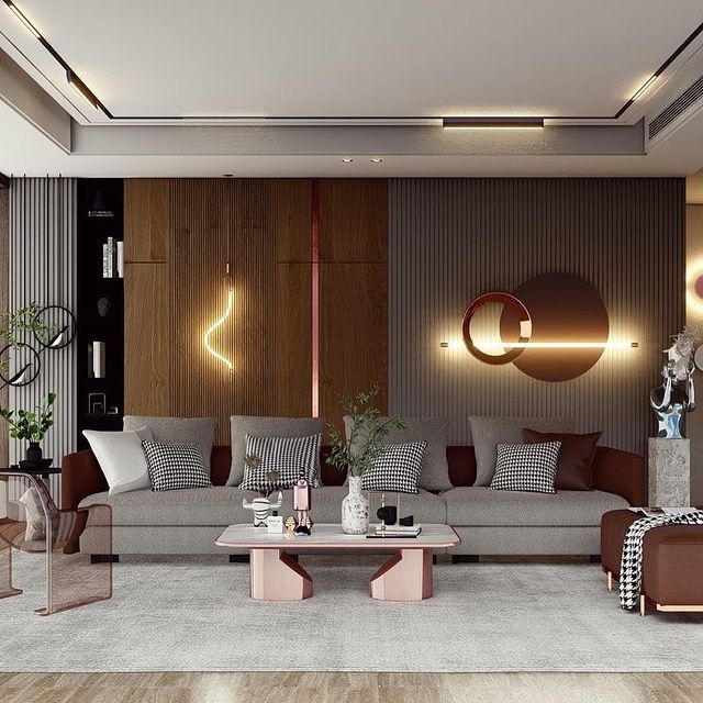 Contemporary Living Room a Neutral Color Palette