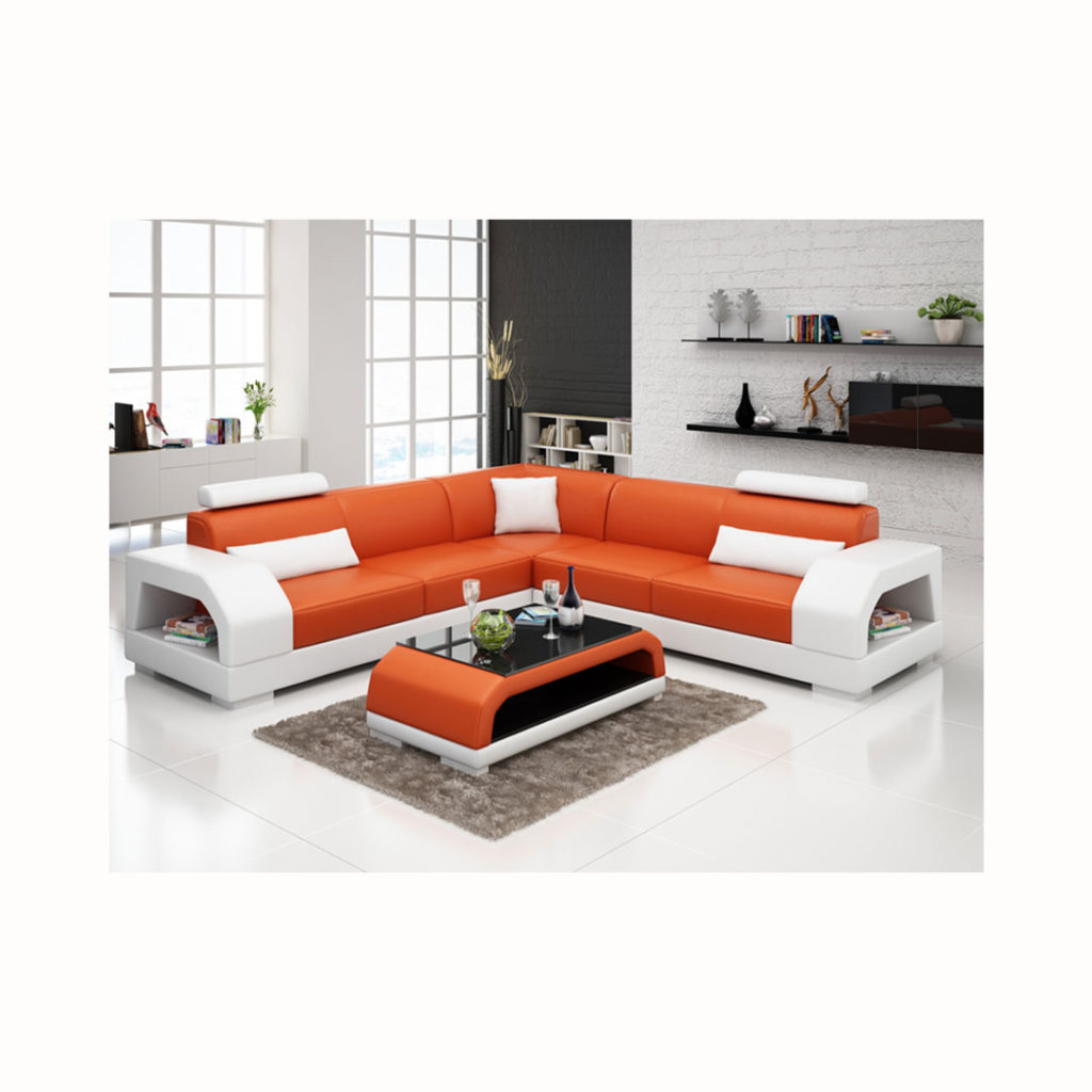 Living Room Featuring a Large U-Shaped Couch
