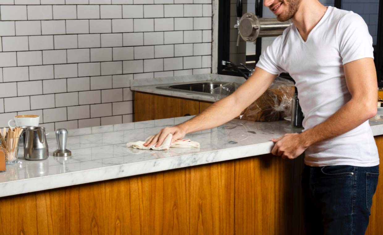 Marble Countertop Cleaning