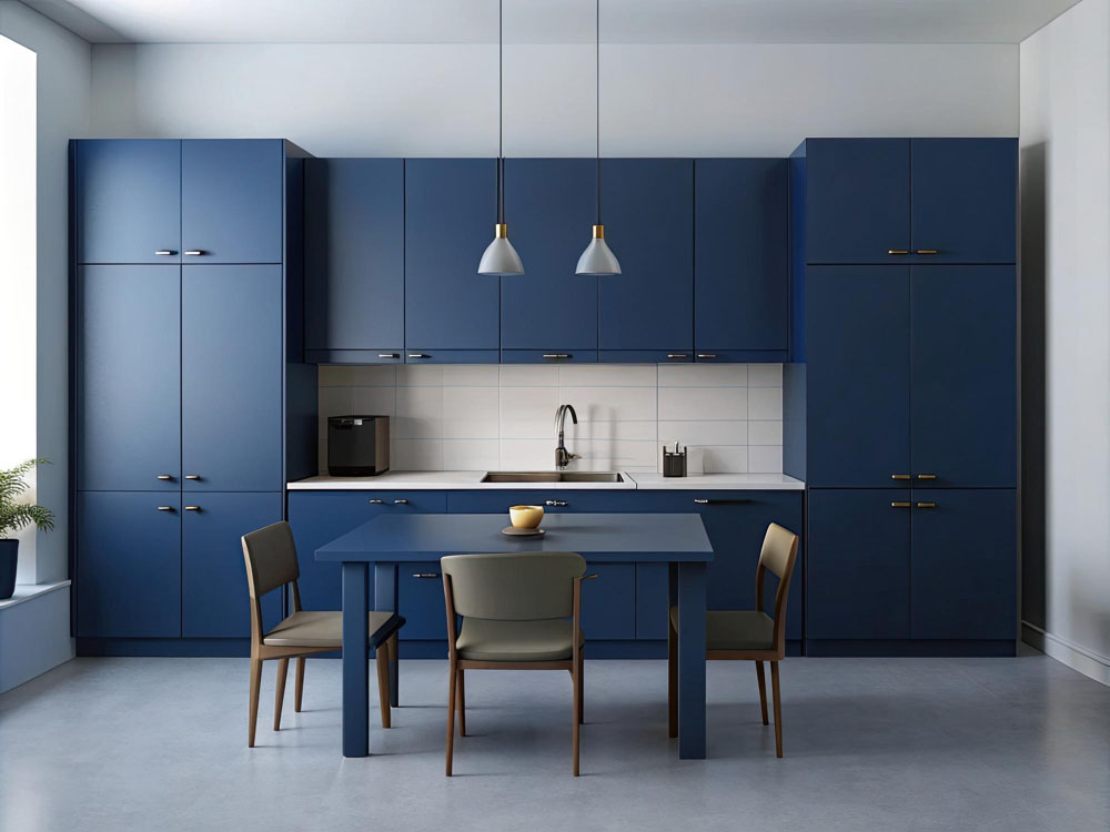 Navy Blue Cabinets