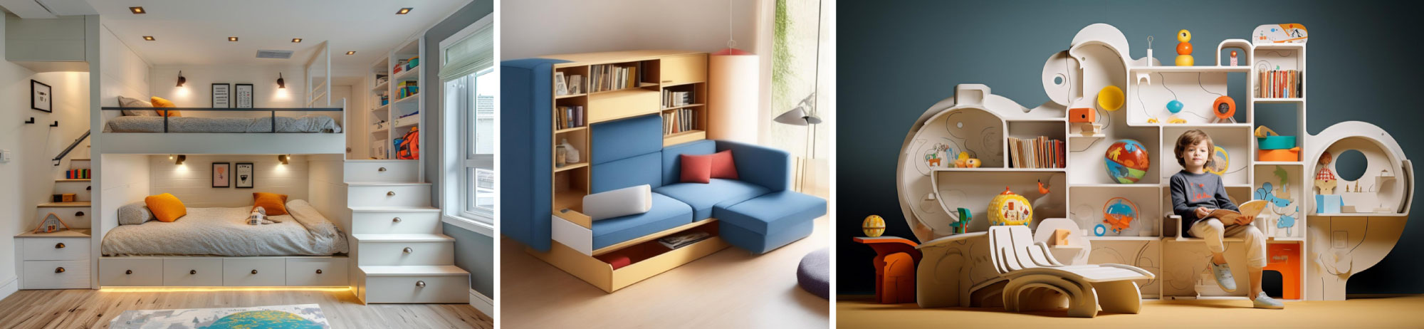 Playroom with Space-Saving Furniture