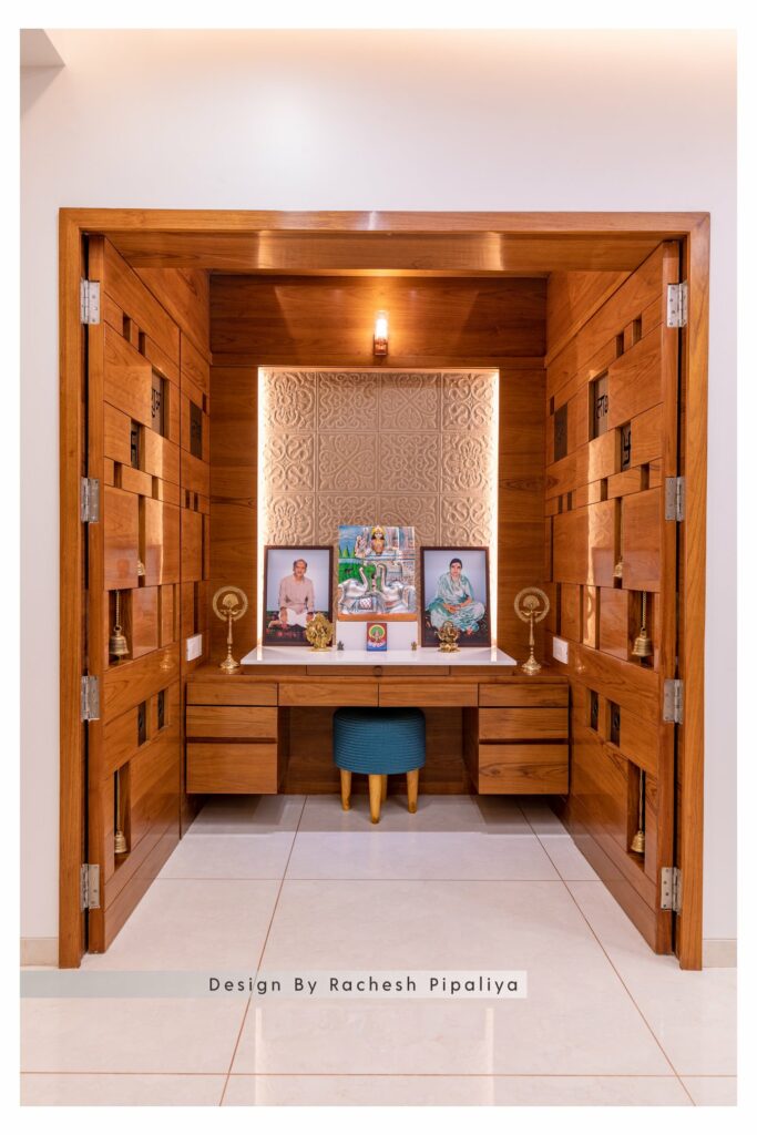 Elegantly Designed Pooja Room