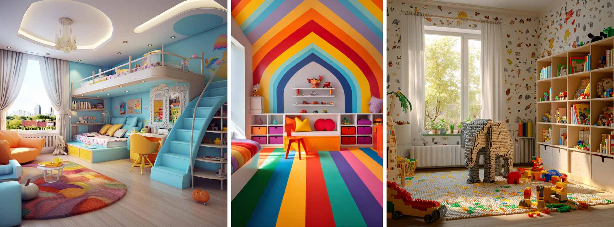 Vibrant Colour Schemes for Playroom