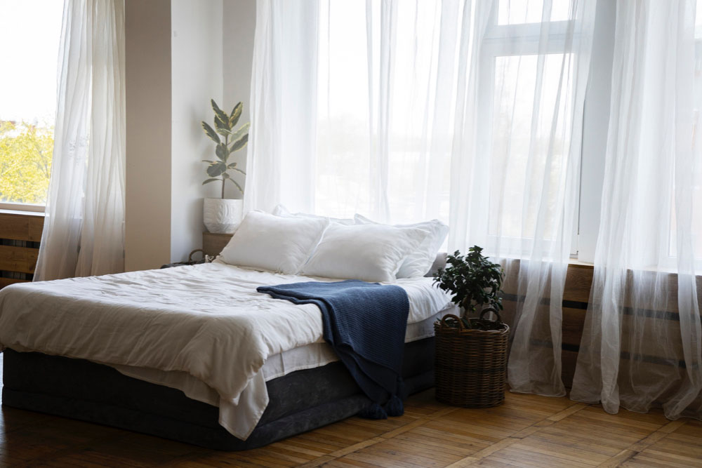 Bed Across From a Window