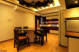 Beautiful Kitchen Cum Dining Area Design