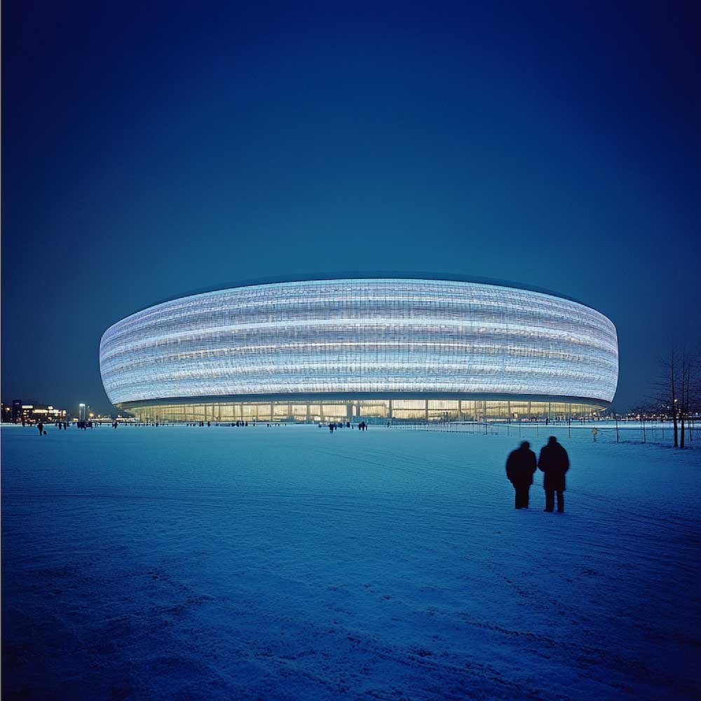 Dynamic Kinetic Façade of Allianz Arena, Munich