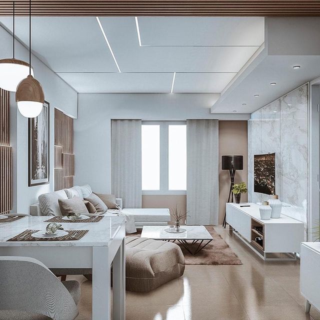 Well-Appointed Living Room a Sophisticated Color Palette