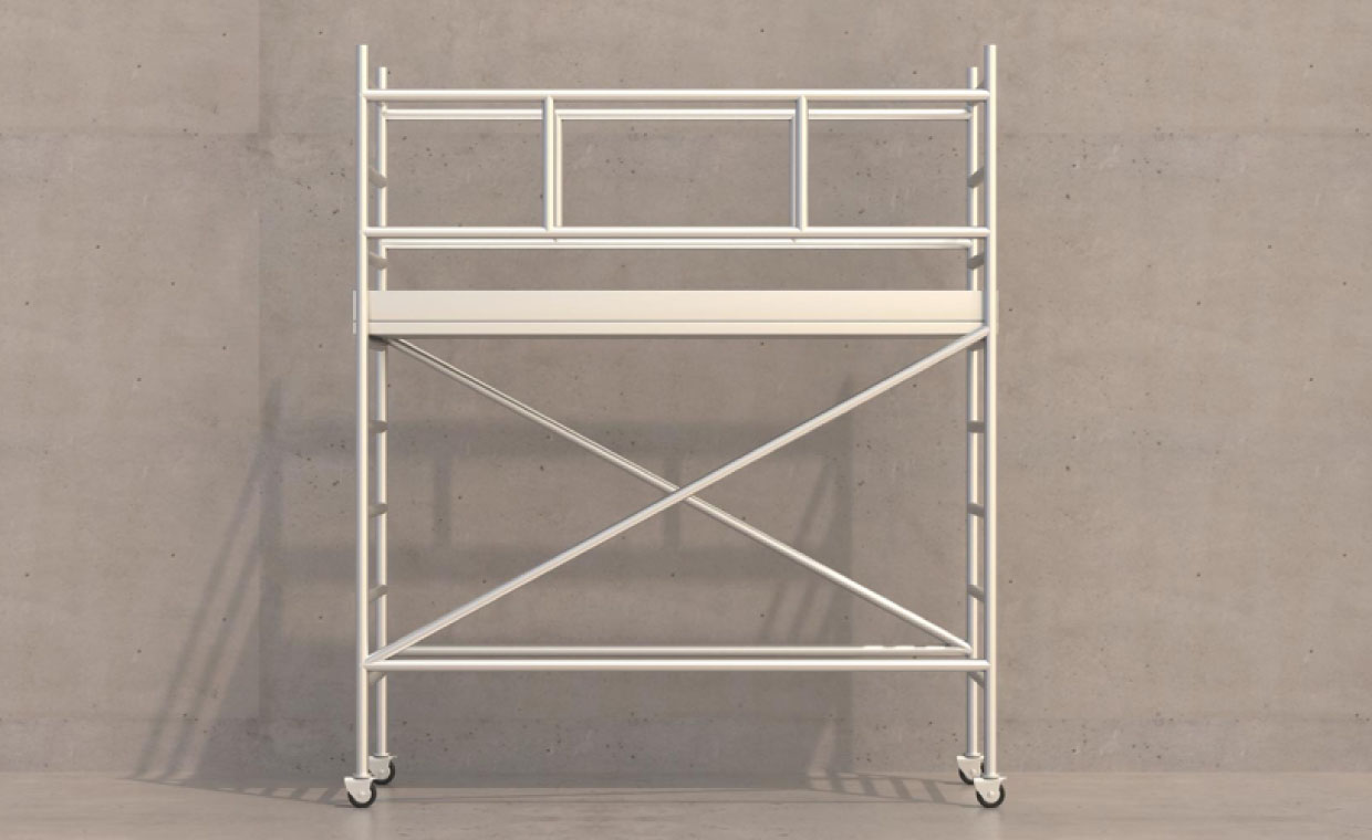 Methods of Connecting a Mobile Scaffold to Building