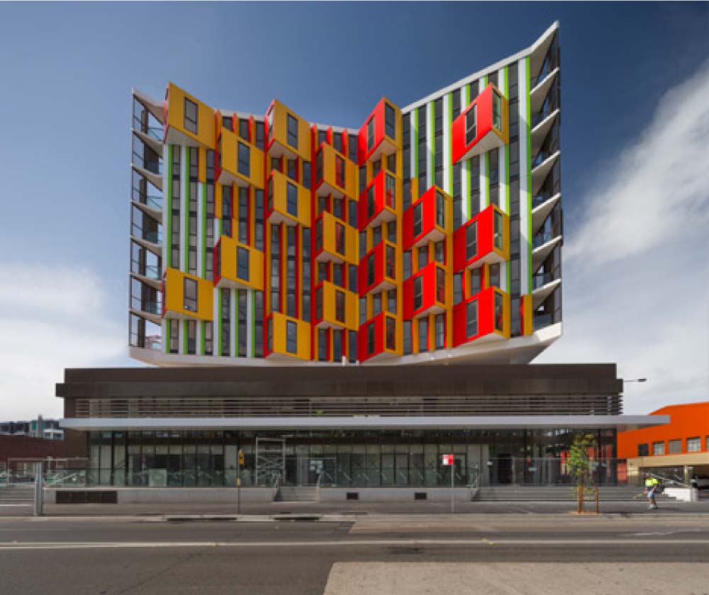Movable Louvres Kinetic Façade Design of Viking in Sydney