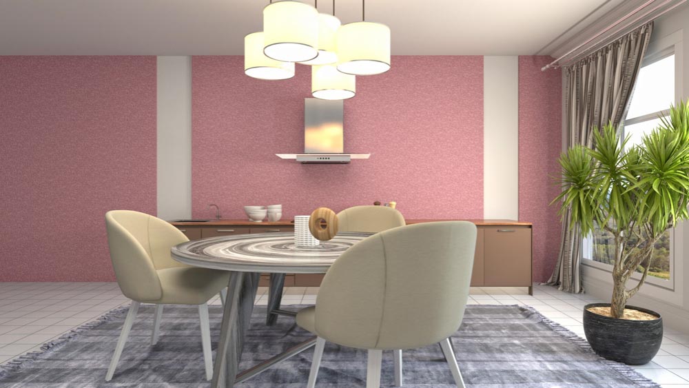 Brightly Lit Dining Area