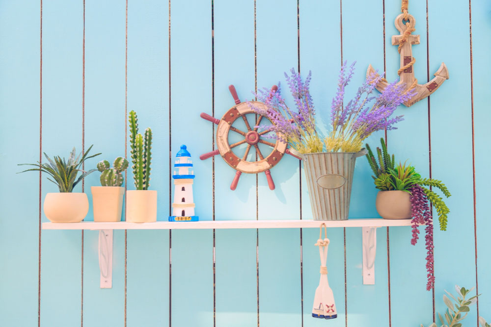 Colourful Wall Installation for Beach House Interior Design