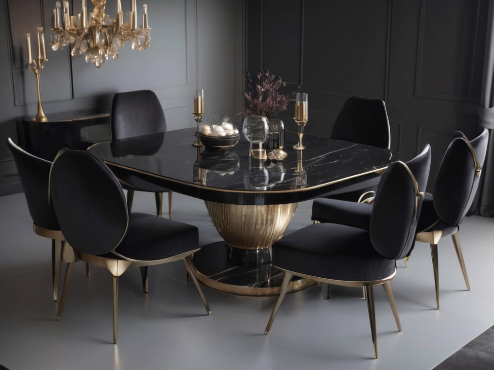 Contemporary Style Dining Table