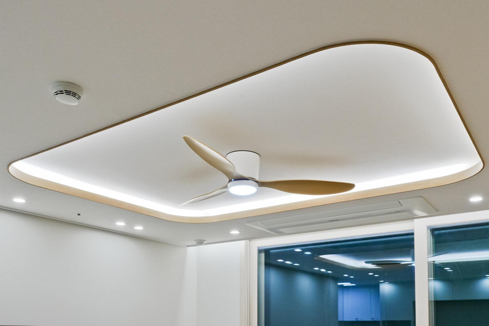 False Ceiling Designs with Ceiling Fans