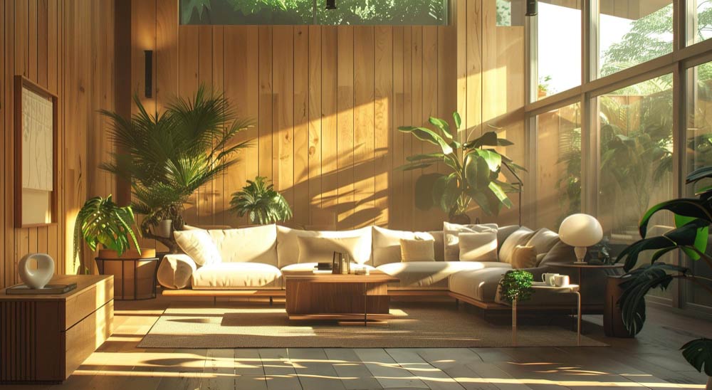 Naturally Lit Living Room