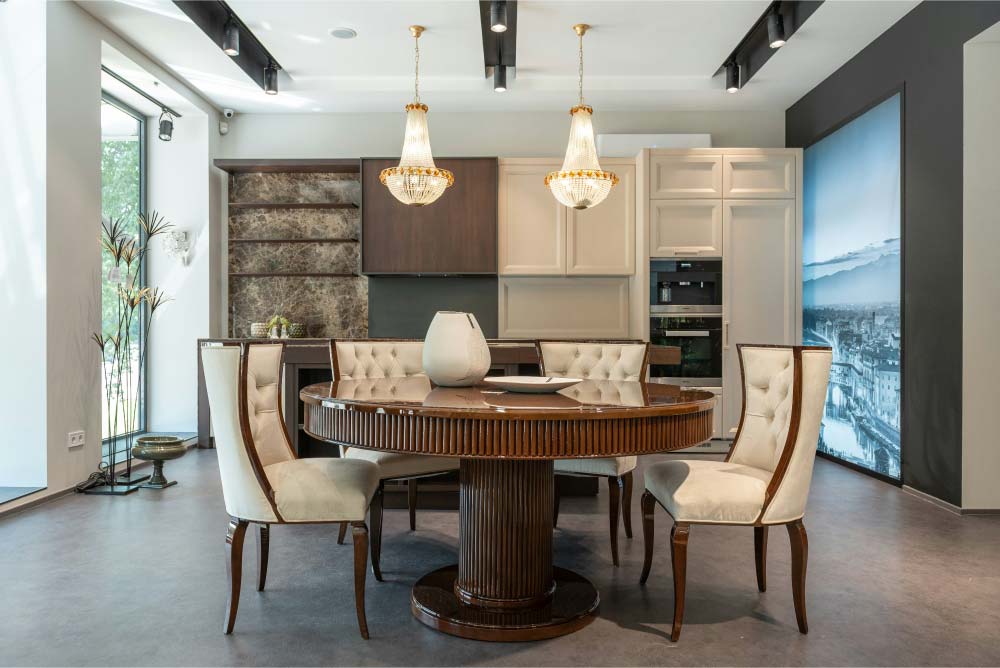 Pedestal Dining Table for Small Families