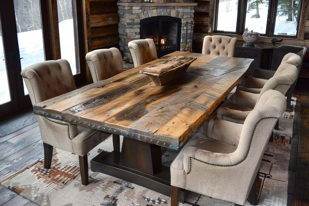 Rustic Distressed Dining Table