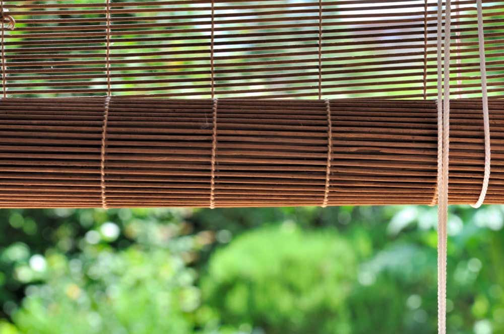 Bamboo or Reed Curtains for A Tropical Look