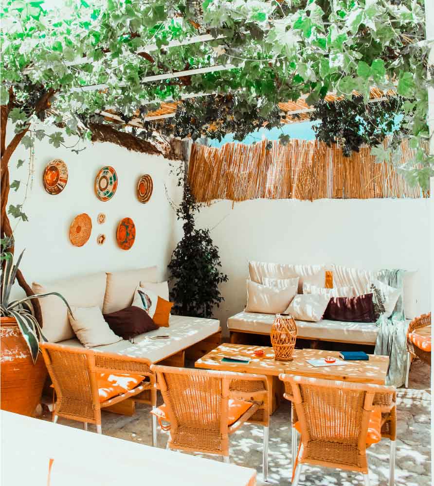Bohemian-Inspired Terrace Garden