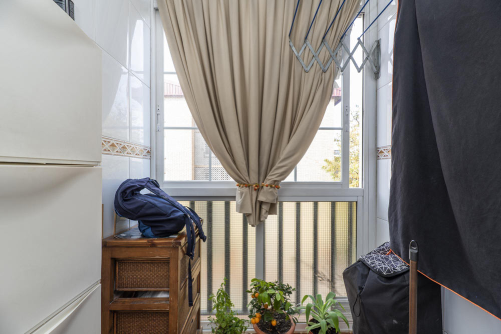 DIY Fabric Drapes for Balcony