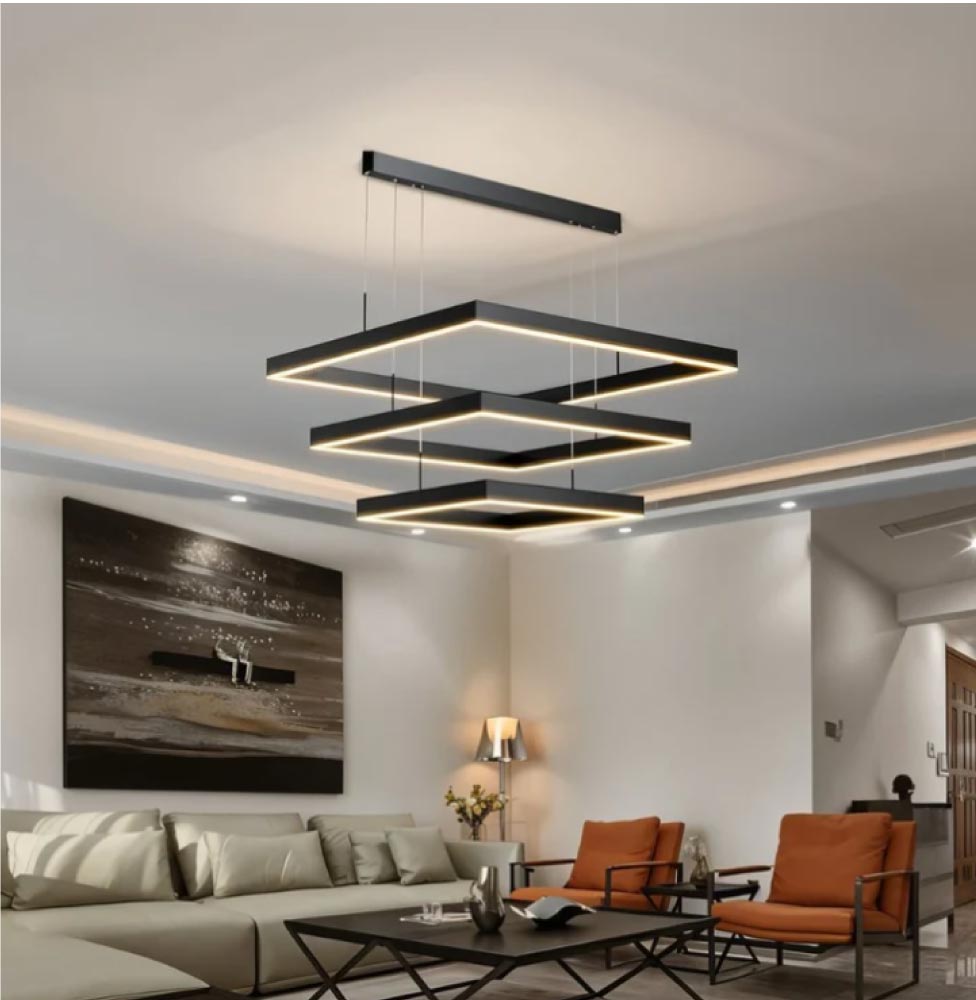 Geometric LED Modern Chandelier