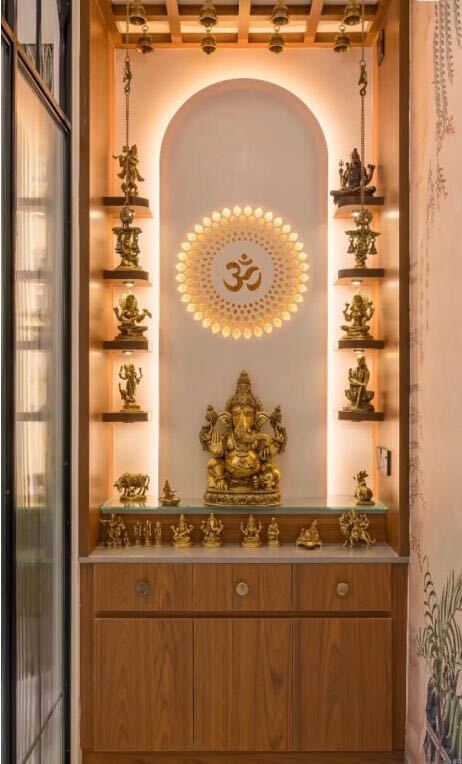 Glass Made Puja Room