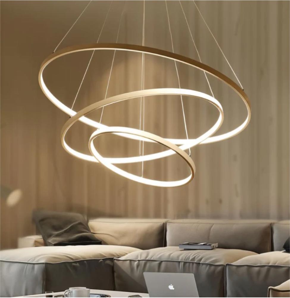 Glowing Orbit Chandelier