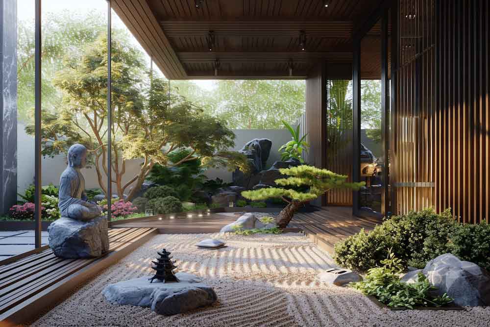 Meditation Zone in Terrace Garden