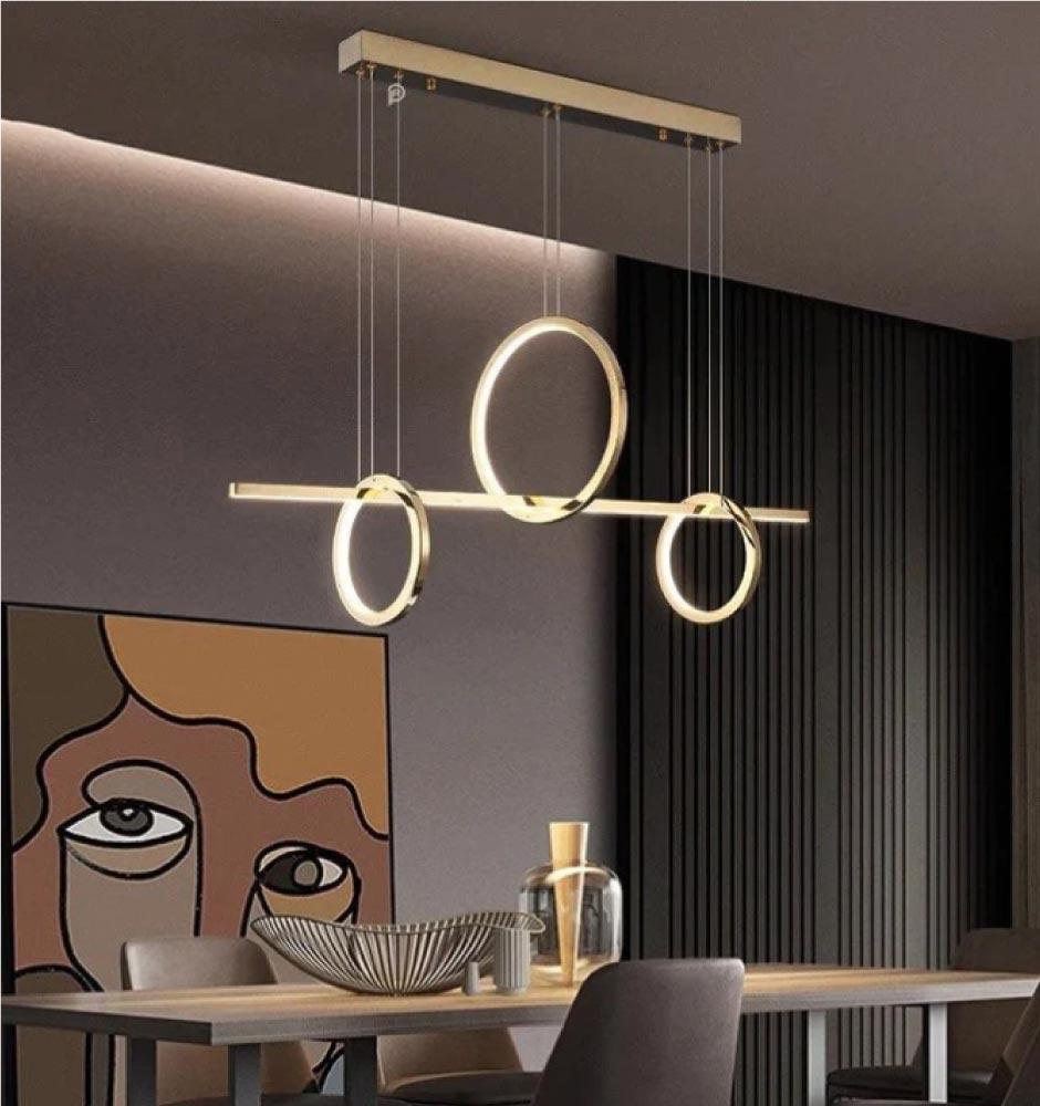 Minimalist Golden Chandelier