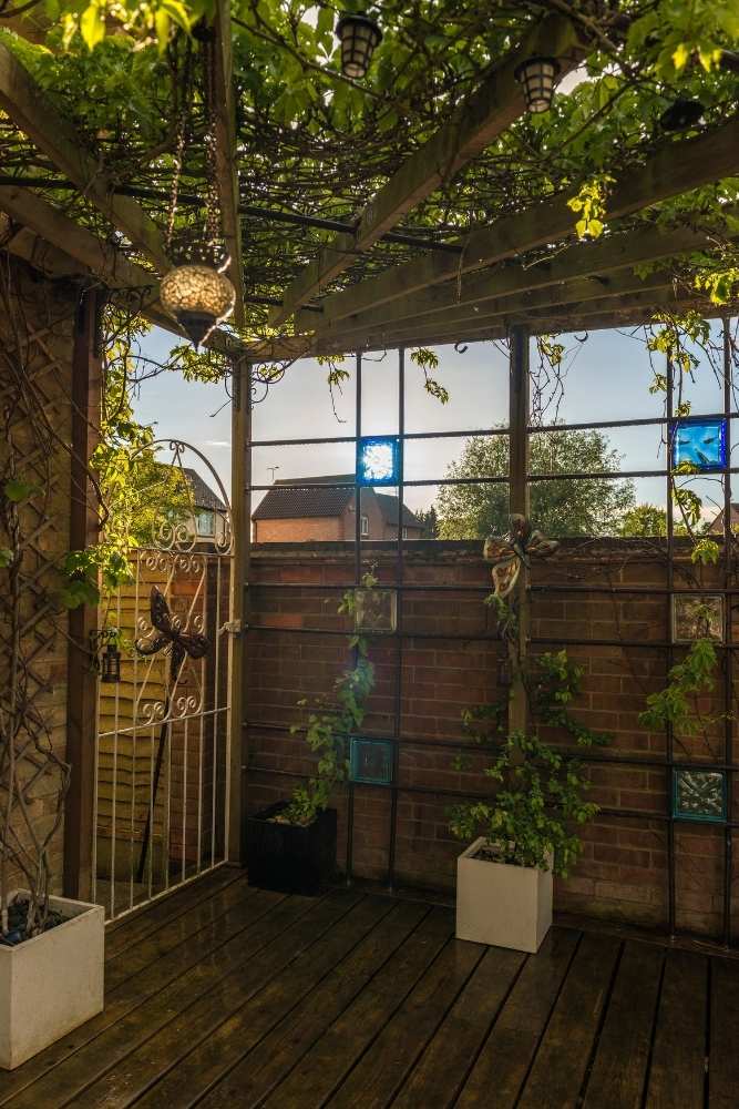 Pergolas with Climbing Plants for Natural Shade
