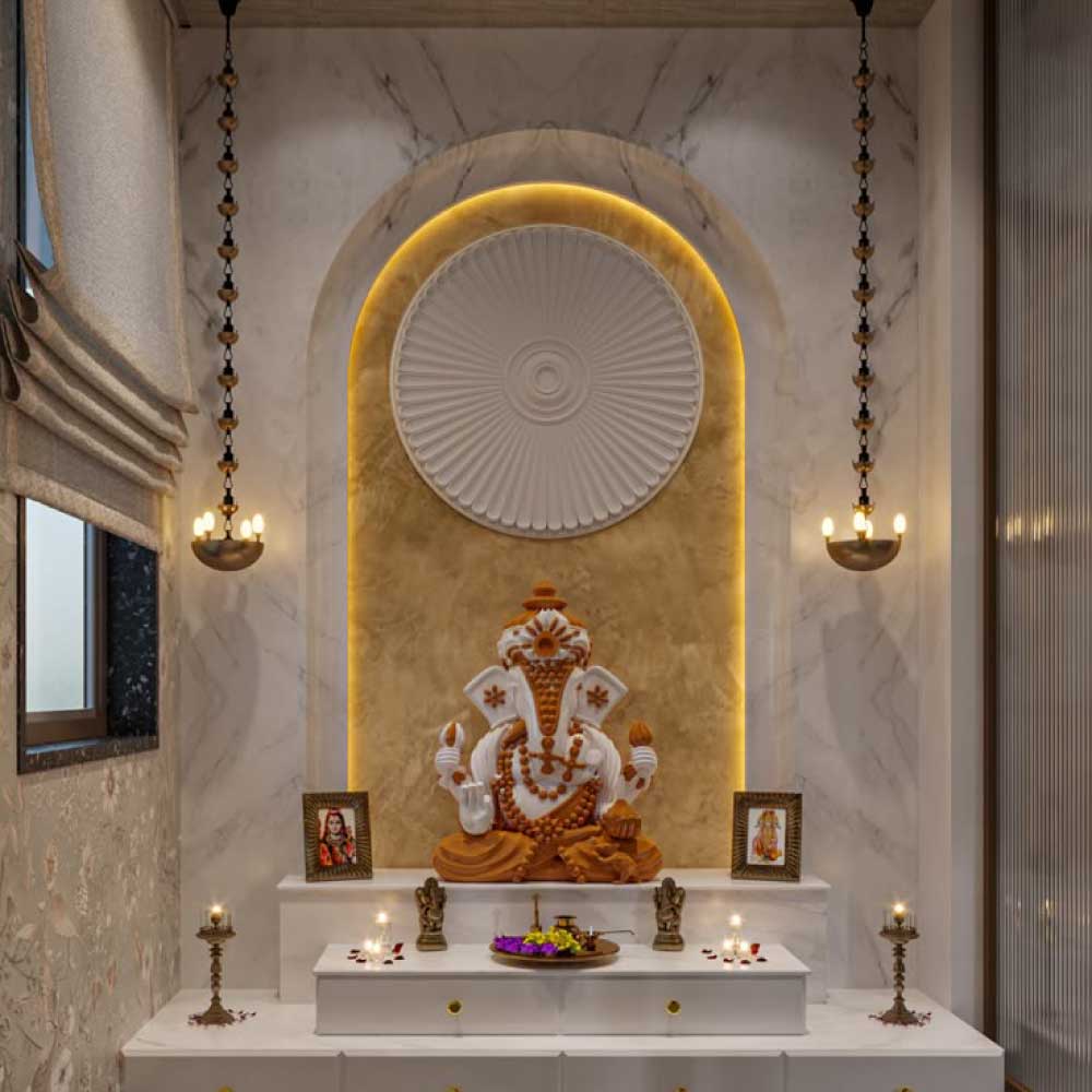 Temple Cabinets with LED lighting