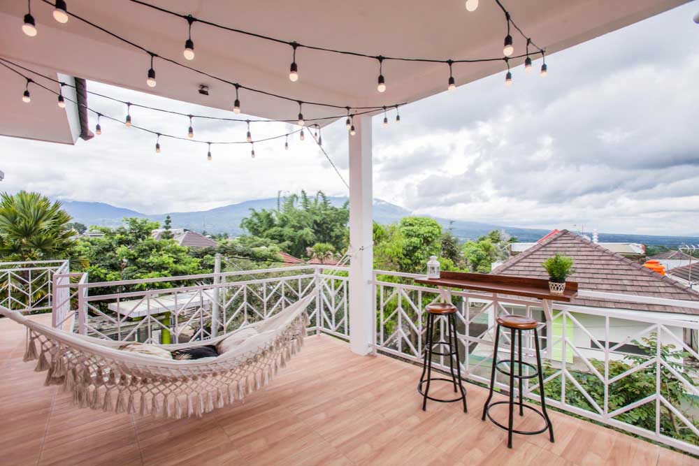 Terrace Garden with Swing