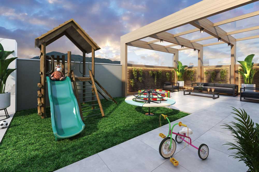 Terrace Gardens for Kids with Play Areas