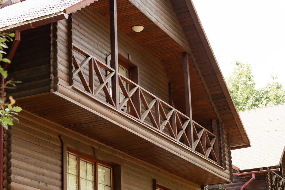 Wooden Roofing for Balcony