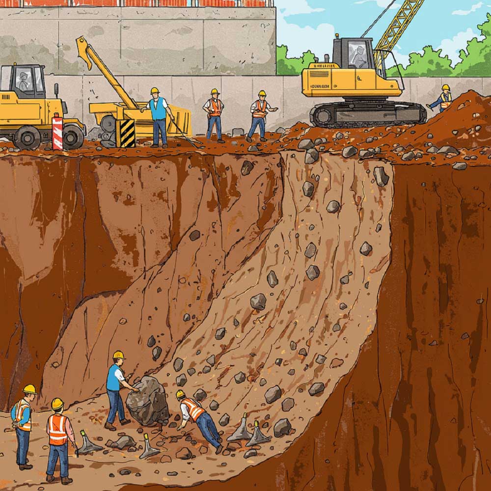 Excavation Hazard - Falling Loads
