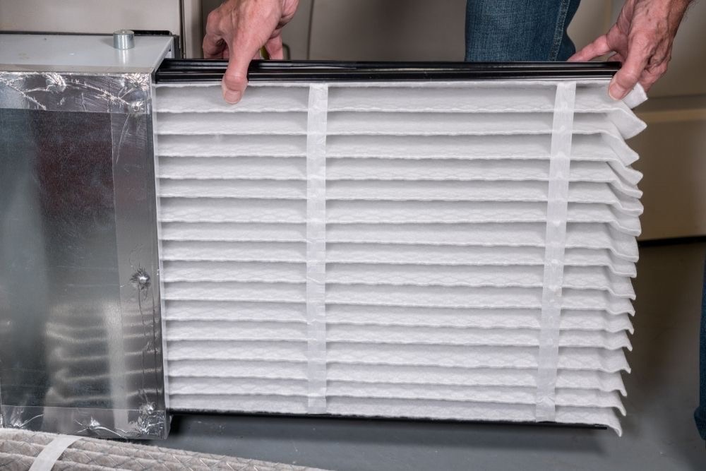 Insert the New HVAC Air Filter 