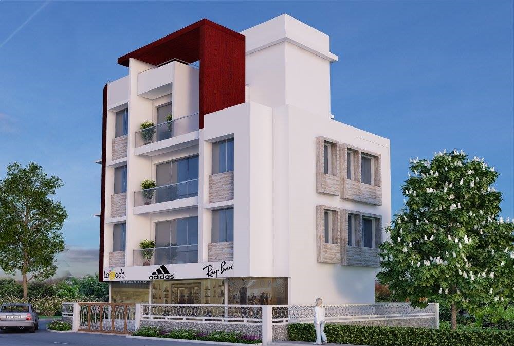 Modern Four-Storey Mixed-Use Building Design