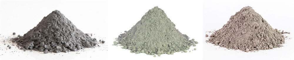 Different Coloured Cement