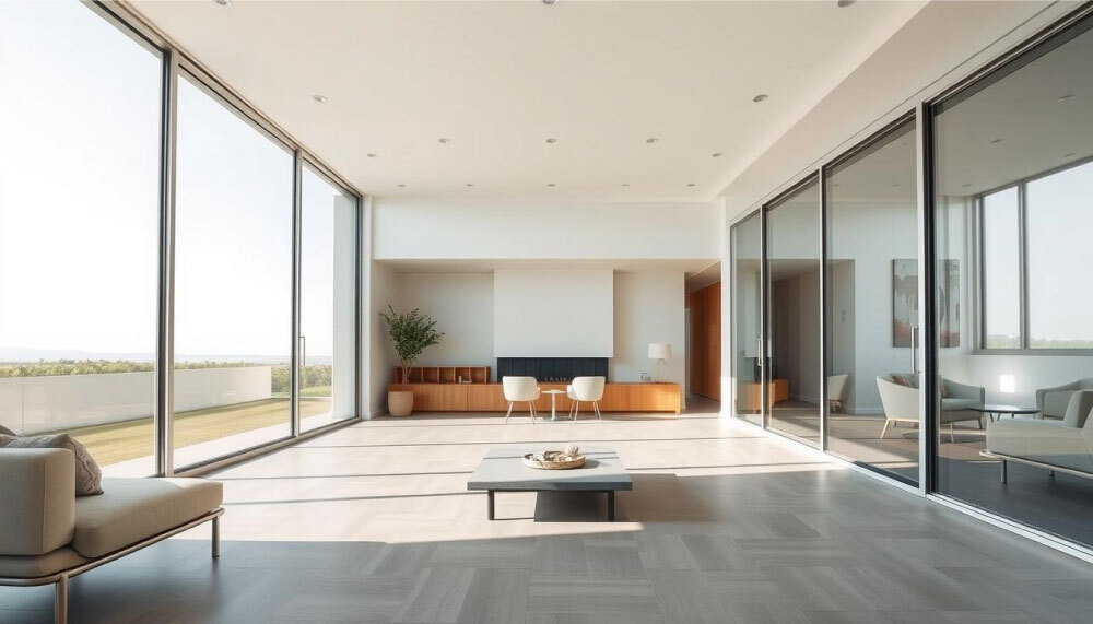 Floor-to-Ceiling Sliding Panels