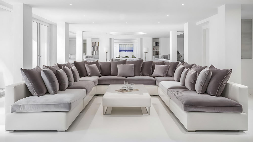 Space Optimization by U-Shaped Sofa